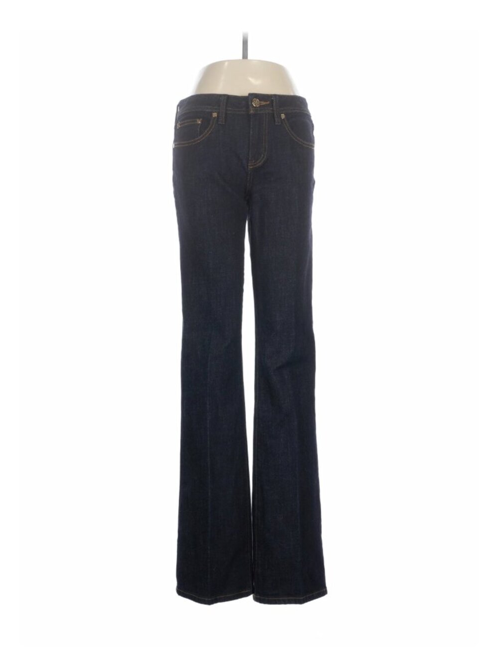 Tory Burch Classic Dark Wash Bootcut Denim Jeans - size 28 - Picture 1 of 4